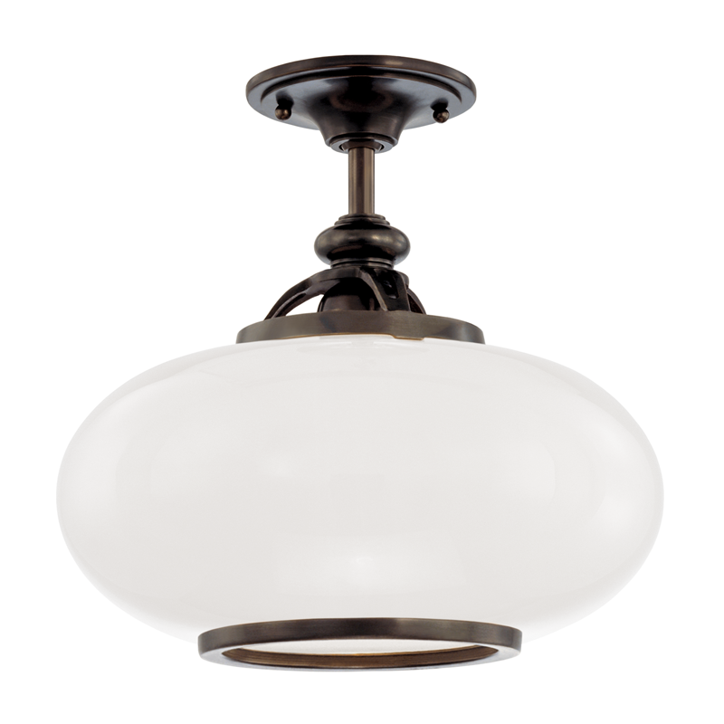 Canton Semi Flush Mount Old Bronze