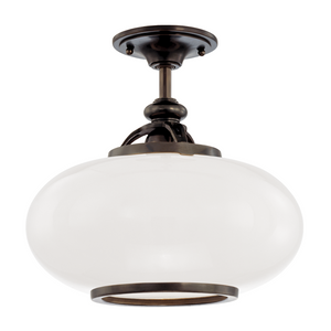 Canton Semi Flush Mount Old Bronze