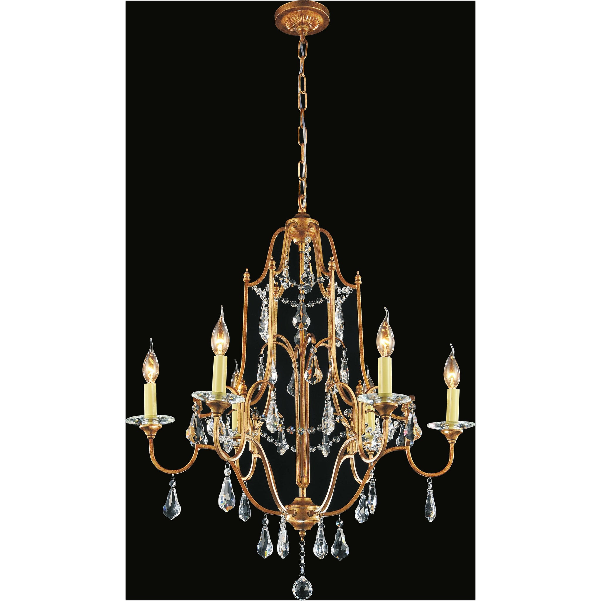 Electra Chandelier Oxidized Bronze