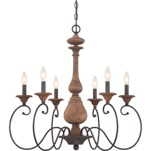 Auburn Chandelier Rustic Black