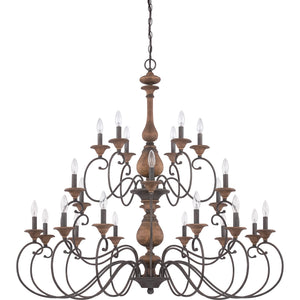 Auburn Chandelier Rustic Black