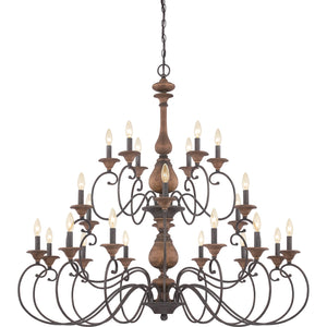 Auburn Chandelier Rustic Black