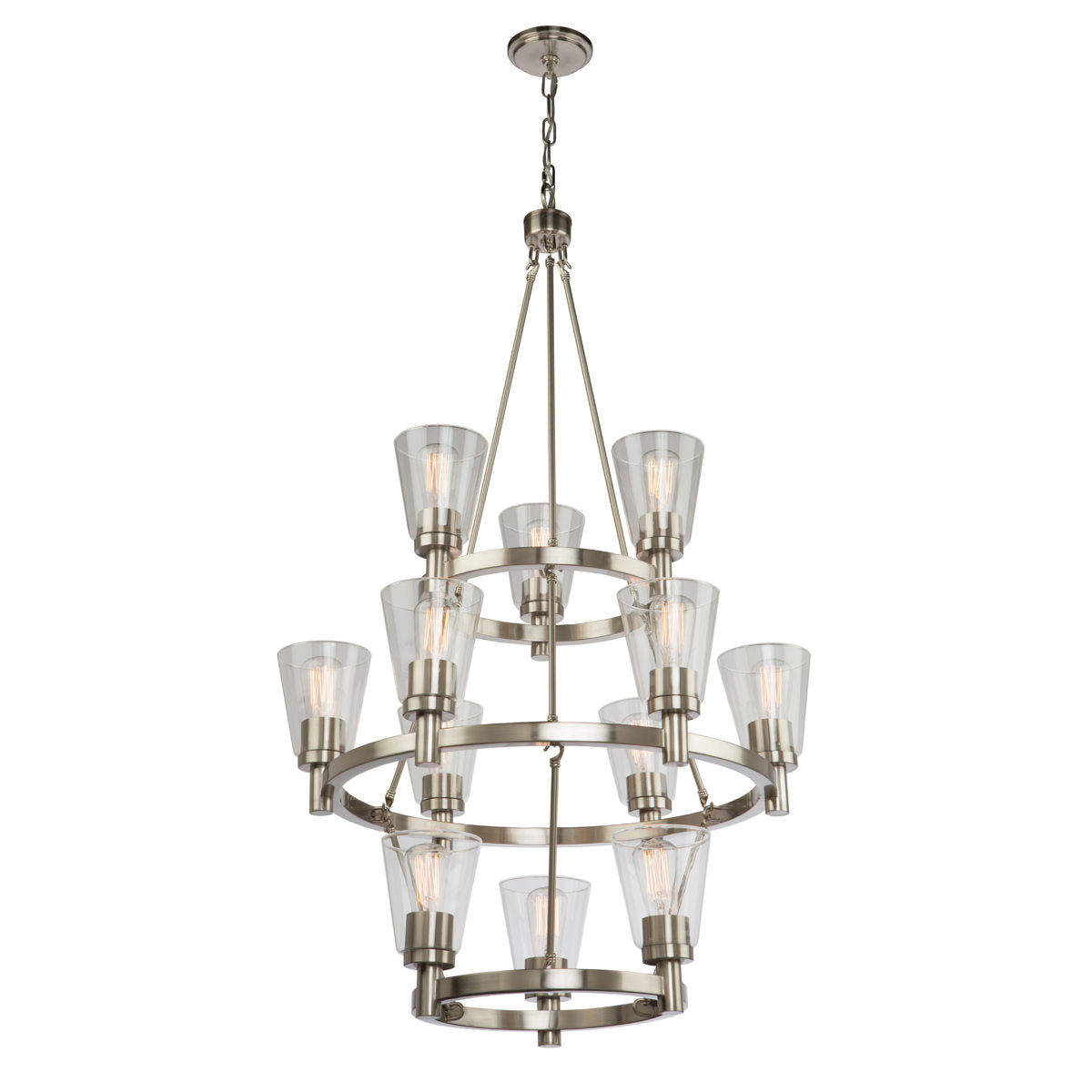 Clarence Chandelier Brushed Nickel