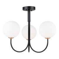 Bistro 3-Light Semi Flush Mount