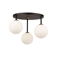 Bistro 3-Light Semi Flush Mount