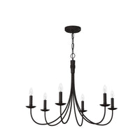 Wrought Iron 6-Light Chandelier