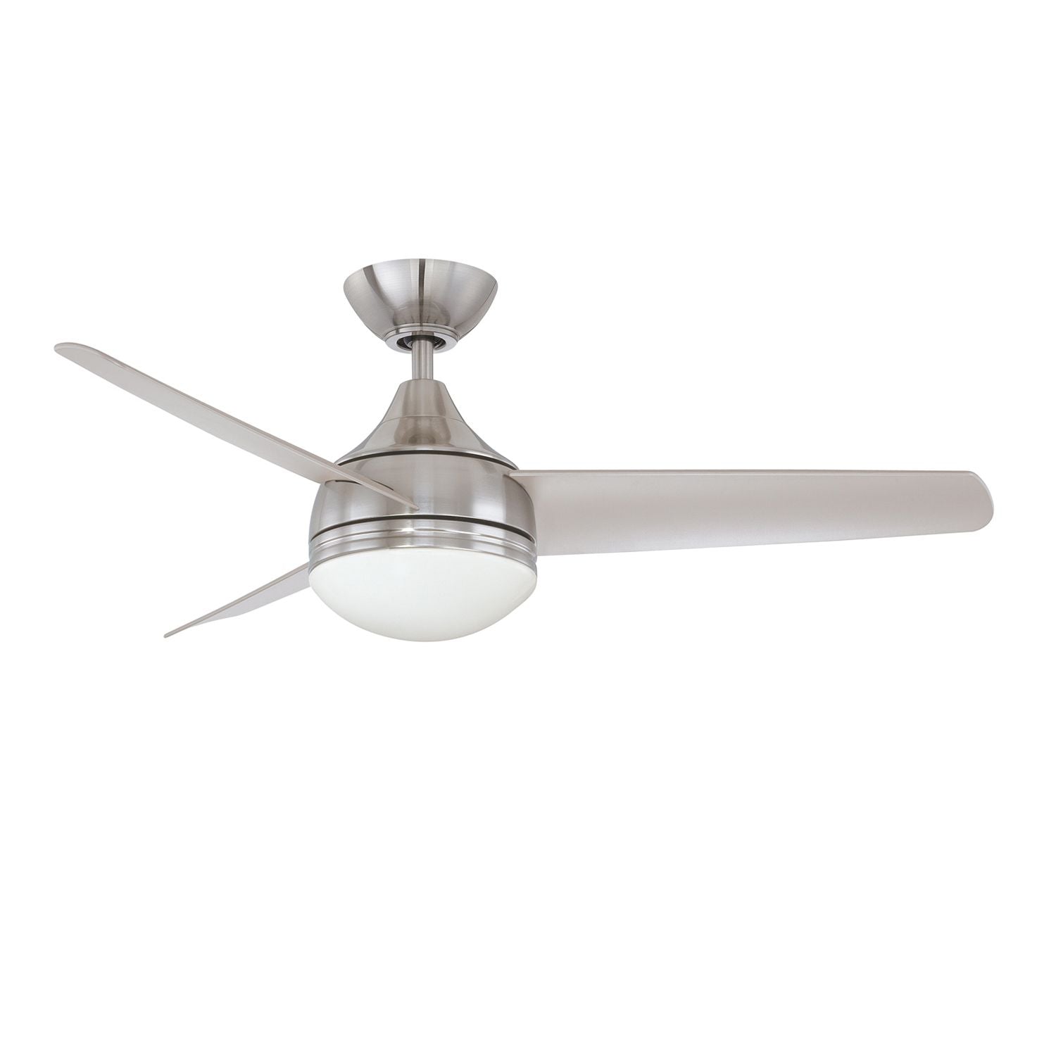 Moderno Ceiling Fan Satin Nickel with Silver blades