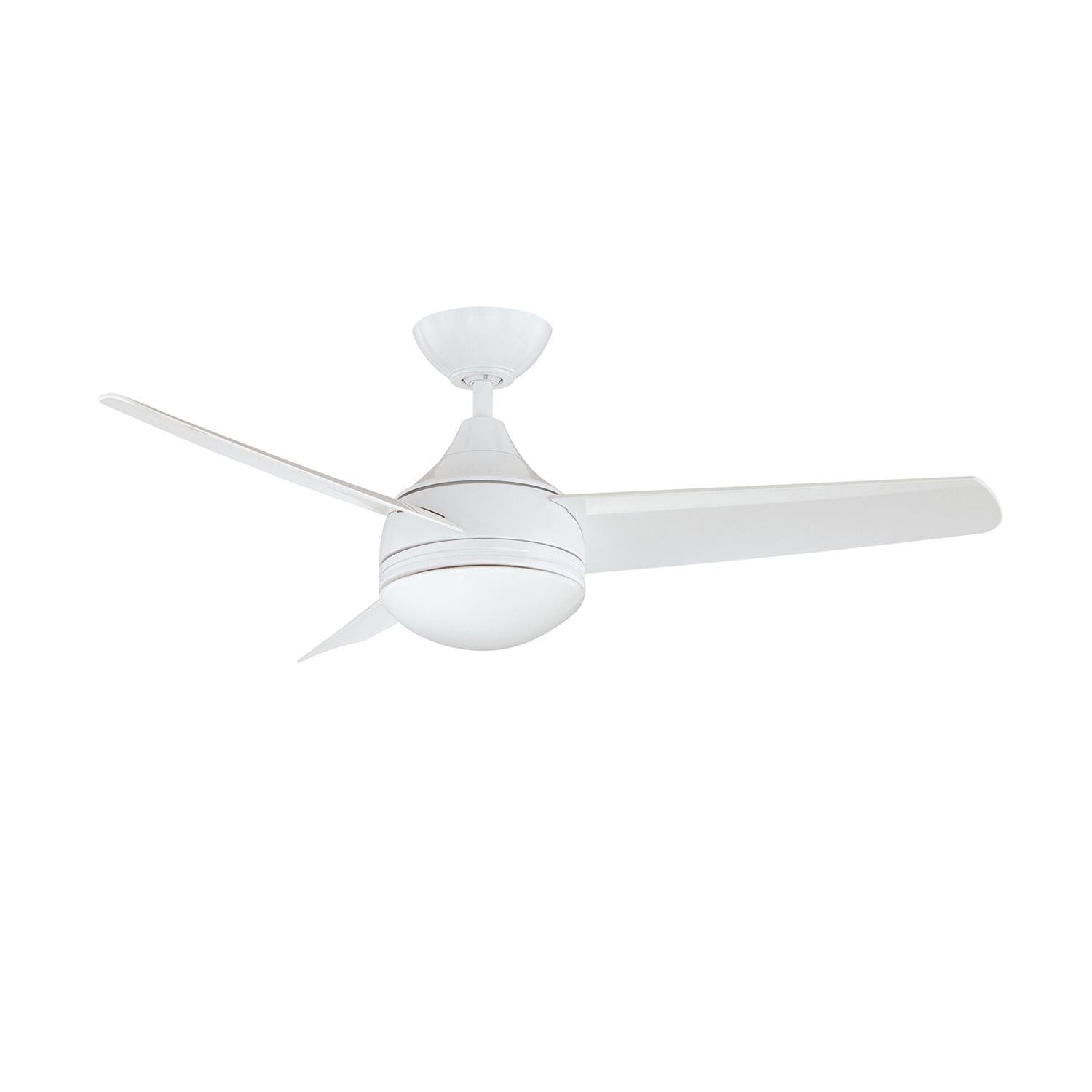 Moderno Led Ceiling Fan White with White blades LED