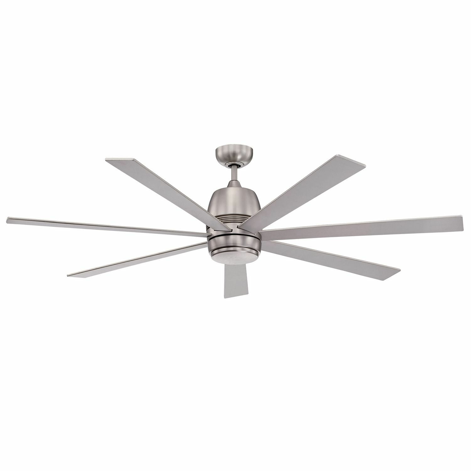 Sixty-Seven Ceiling Fan Satin Nickel with Silver blades