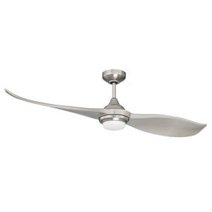 Deuce Ceiling Fan Satin Nickel with matching blades