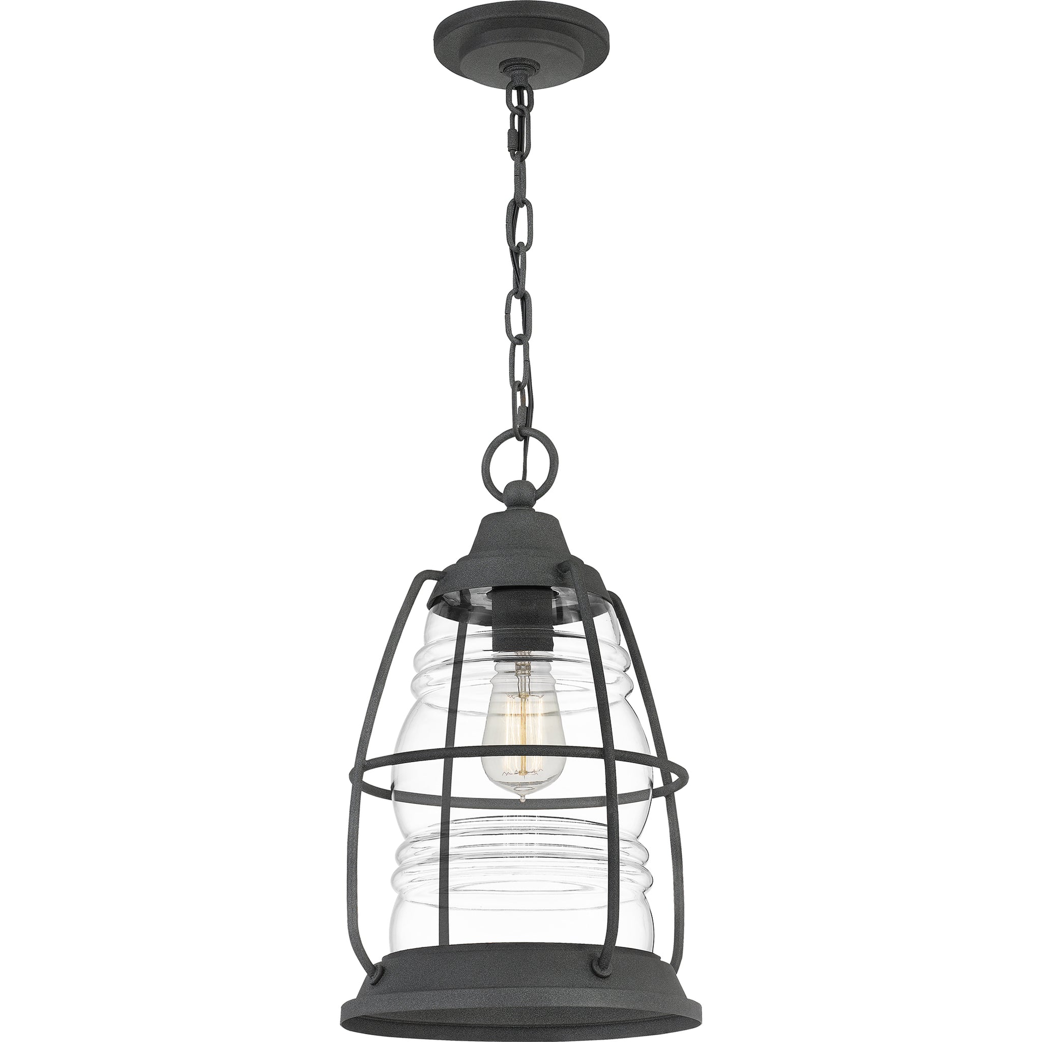 Admiral Outdoor Pendant Mottled Black