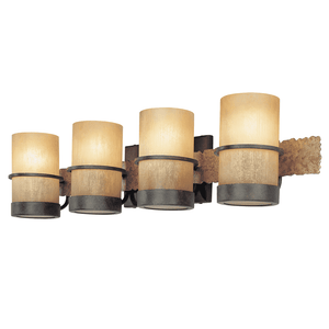 Bamboo Vanity Light Bamboo Bronze Natural Slate