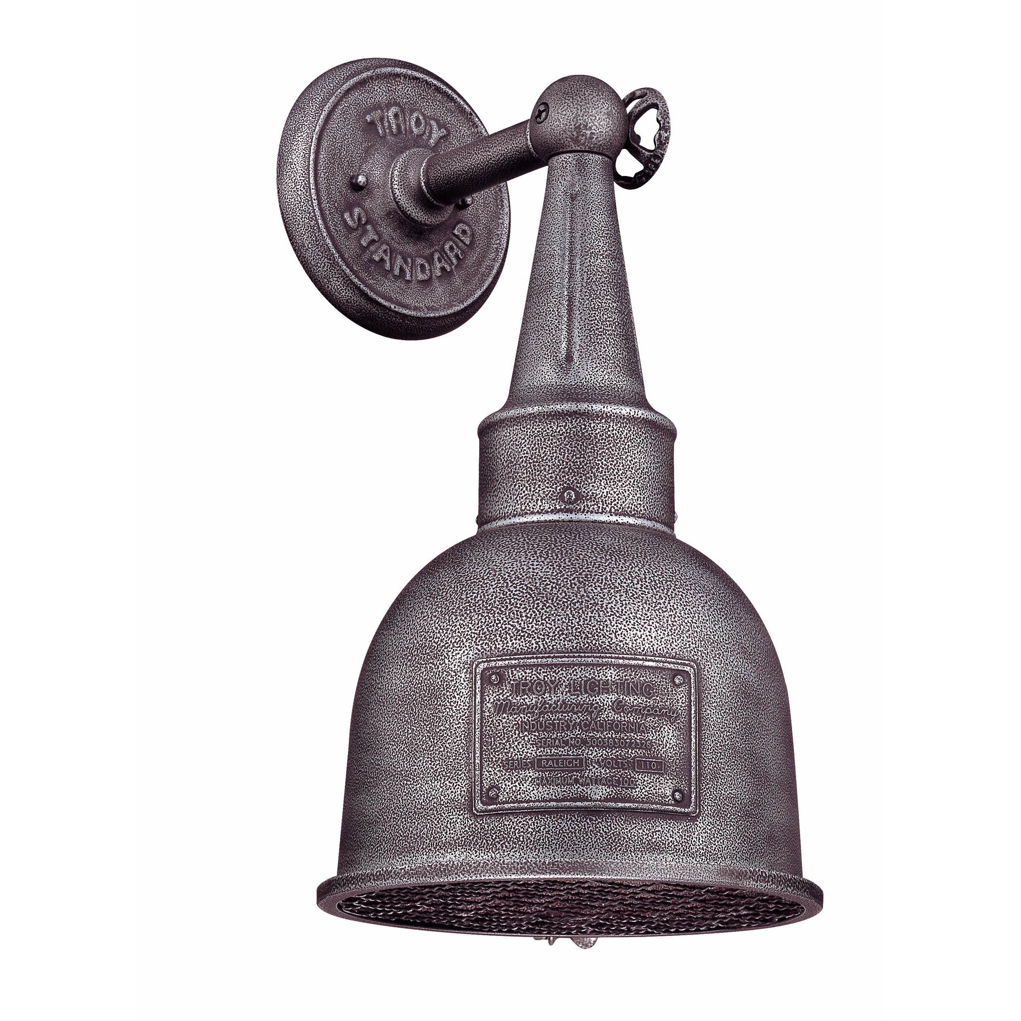 Raleigh Outdoor Wall Light Old Silver