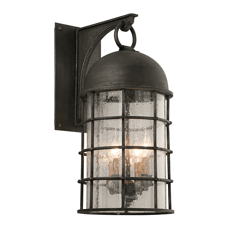 Charlemagne Outdoor Wall Light Aged Pewter