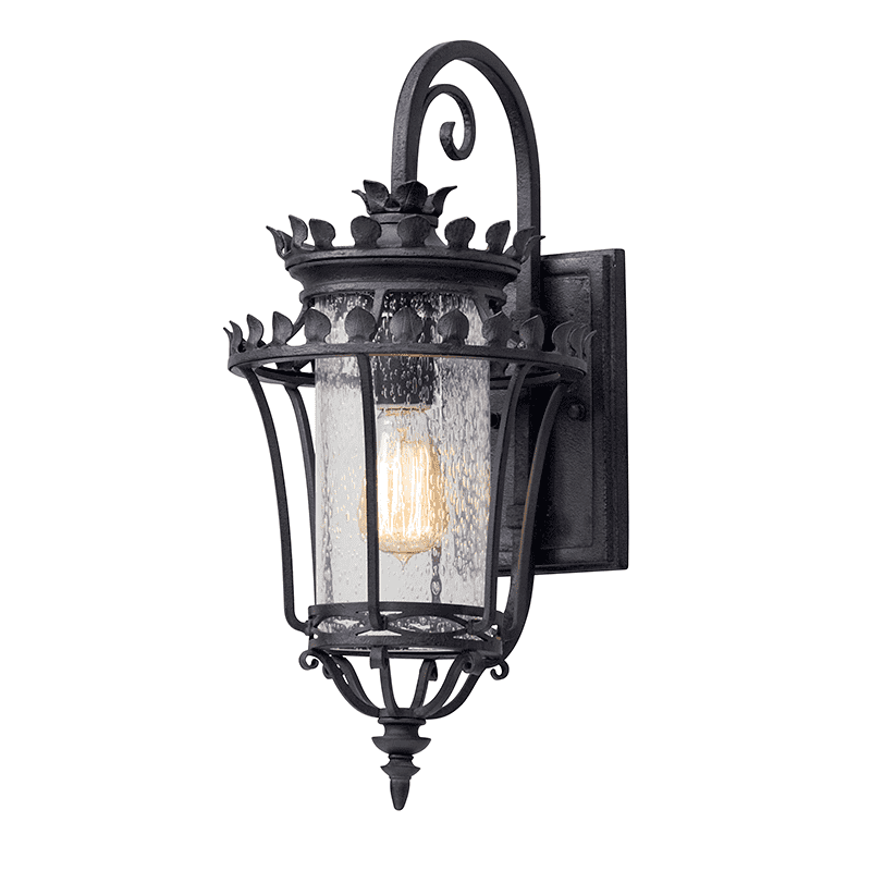 Greystone Outdoor Wall Light Forged Iron