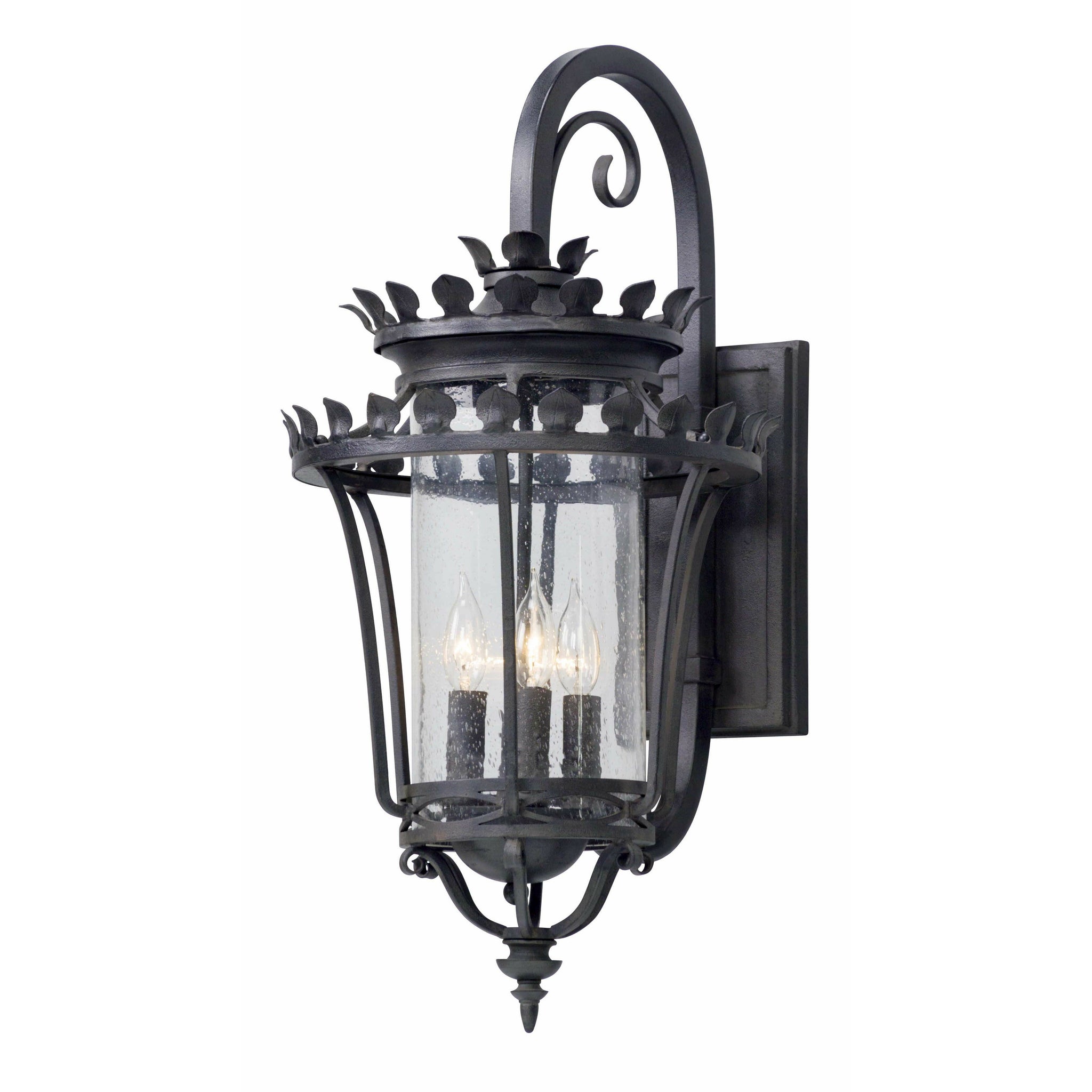 Greystone Outdoor Wall Light Forged Iron
