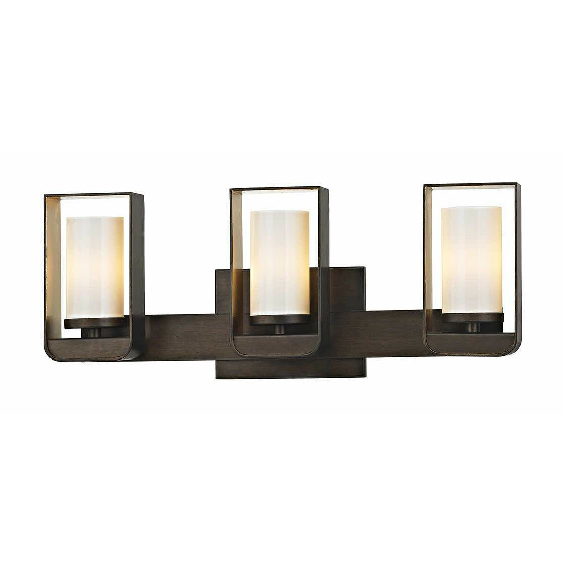 Escape Vanity Light Bronze With Gold Leaf Accent