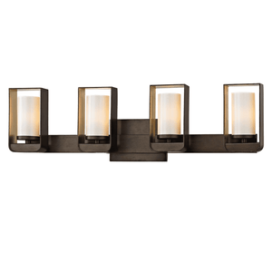 Escape Vanity Light Bronze With Gold Leaf Accent