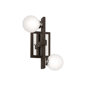 Network Sconce Forest Bronze & Polished Chrom