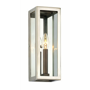 Morgan Outdoor Wall Light Bronze With Polished Stainless