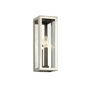 Morgan Outdoor Wall Light Bronze With Polished Stainless