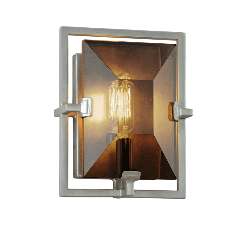 Prism Sconce Silver Leaf