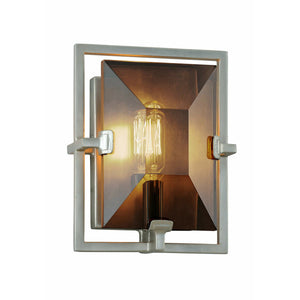 Prism Sconce Silver Leaf