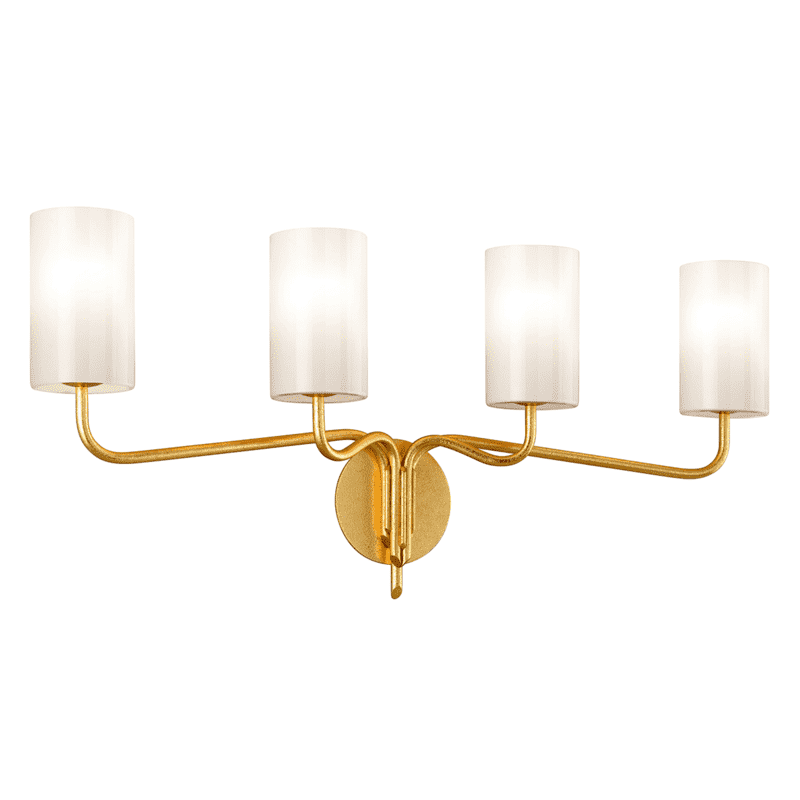 Juniper Vanity Light Textured Gold Leaf