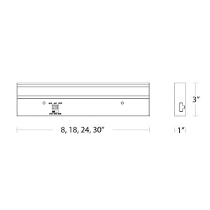 18" LED Light Bar 3-CCT with Rocker Switch