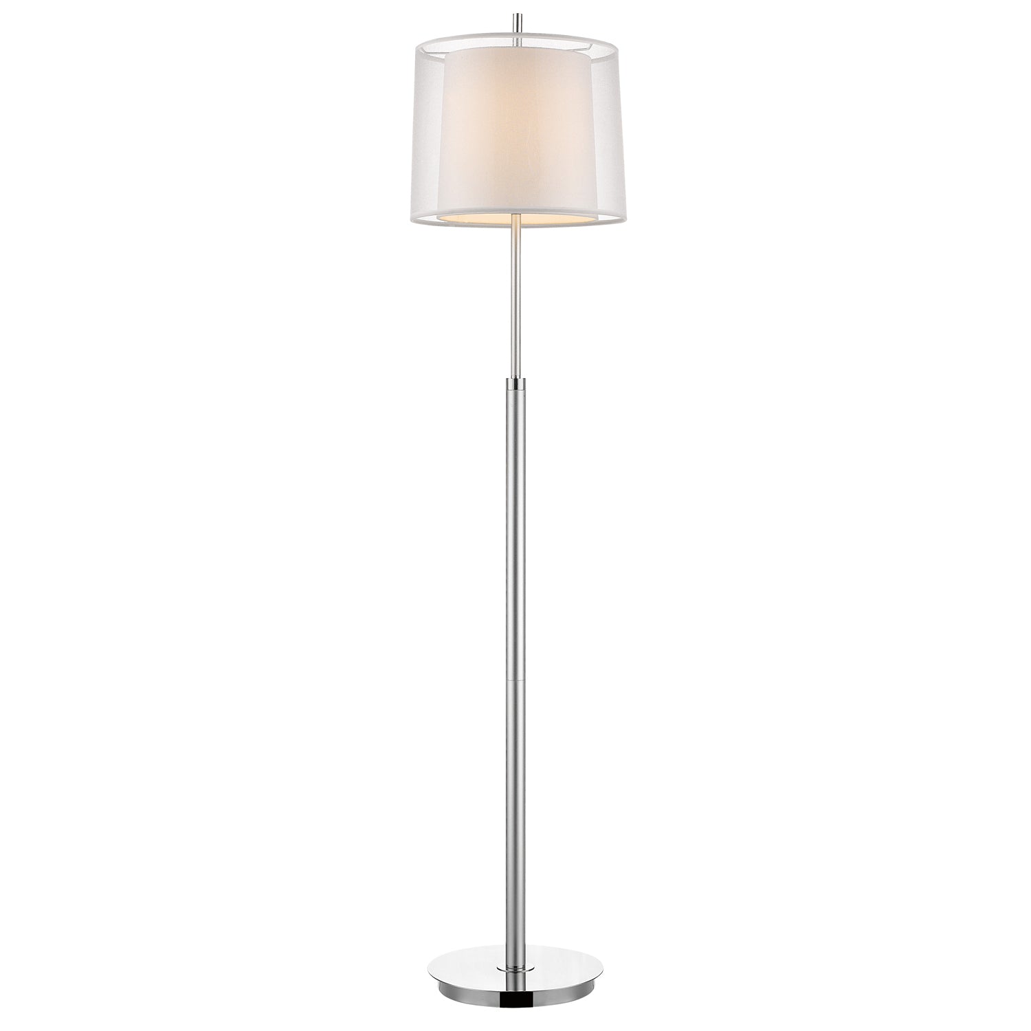 Nimbus Floor Lamp Metallic Silver/ Polished Chrome