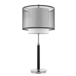 Roosevelt Table Lamp Espresso/ Brushed Nickel