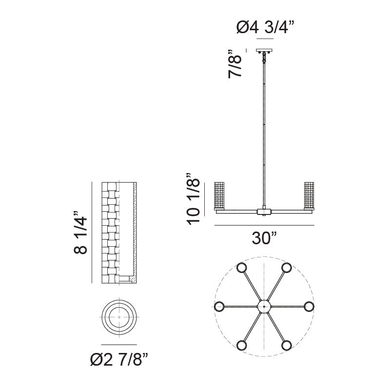 Weaver 6-Light Pendant