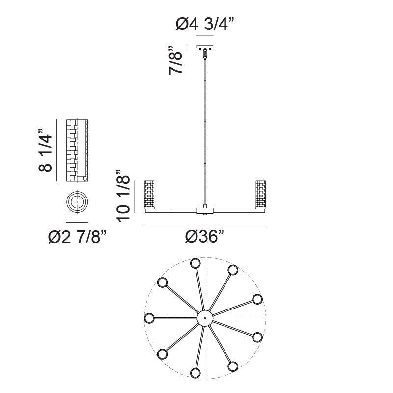 Weaver 9-Light Pendant