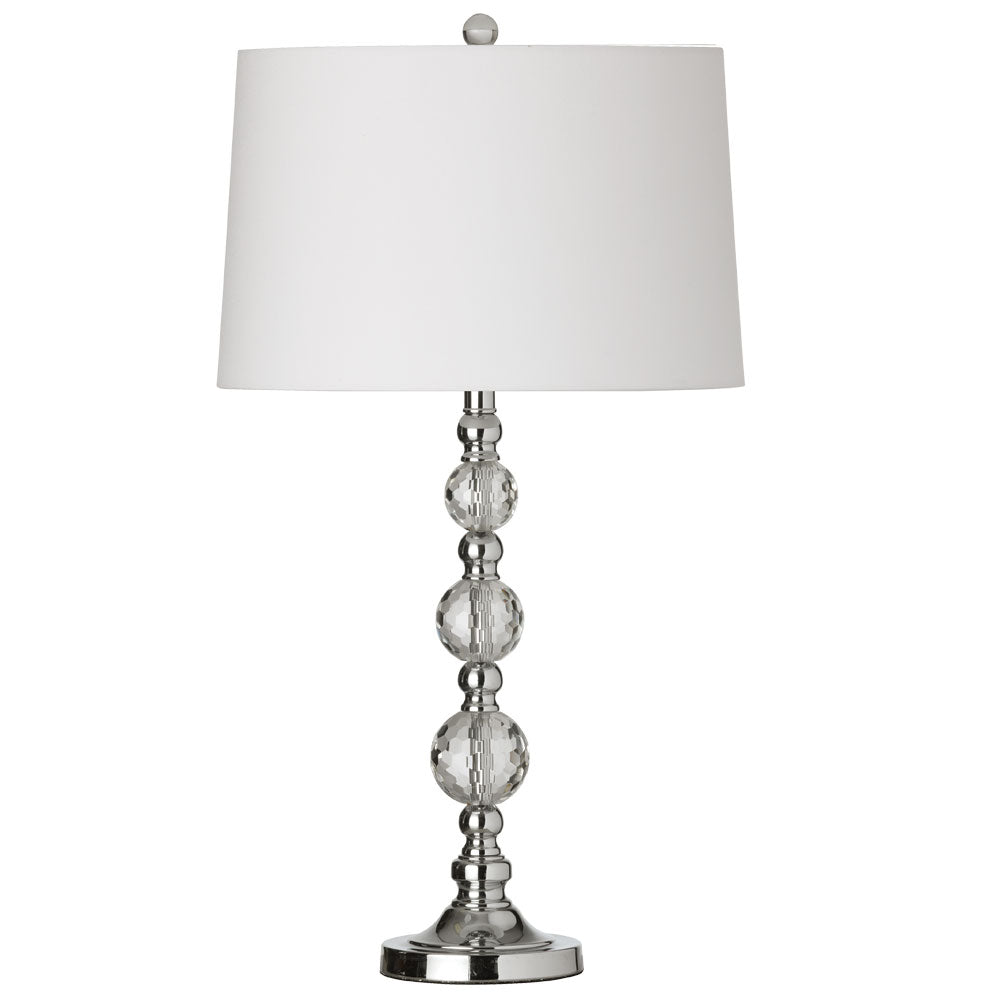 Crystal Table Lamp White