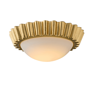 Reese Flush Mount Gold Leaf