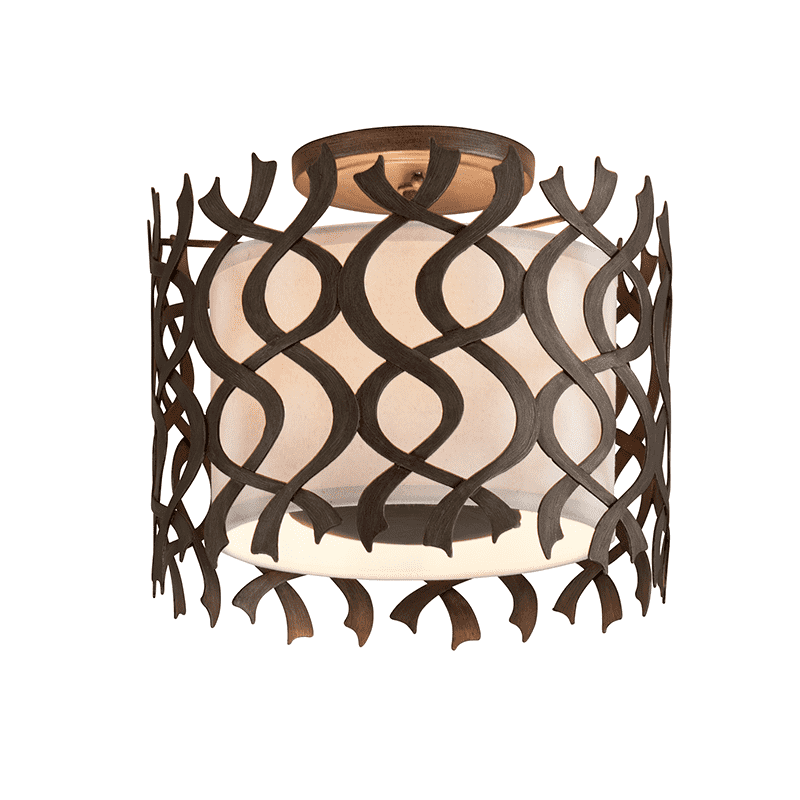 Mai Tai Semi Flush Mount Cottage Bronze