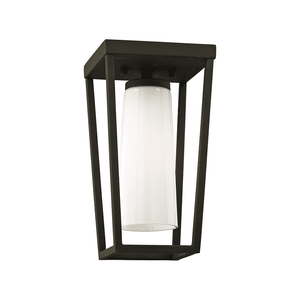 Mission Beach Outdoor Ceiling Light Textured Black