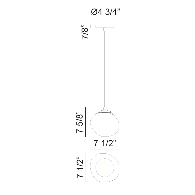 Melotte 8" 1-Light Pendant