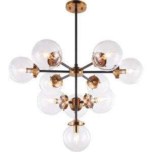 Maru Chandelier Aged Gold Brass CL