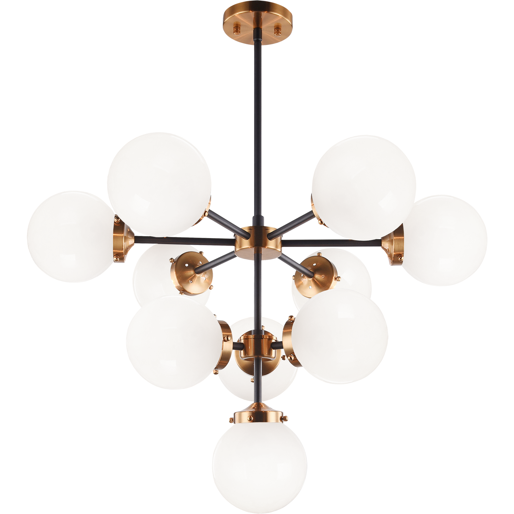 Maru Chandelier Aged Gold Brass OP