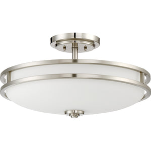 Cadet Semi Flush Mount Brushed Nickel