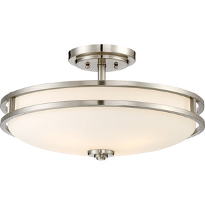 Cadet Semi Flush Mount Brushed Nickel