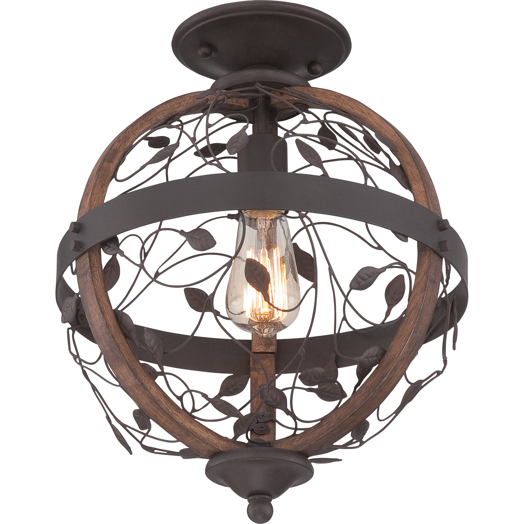 Chamber Flush Mount Darkest Bronze