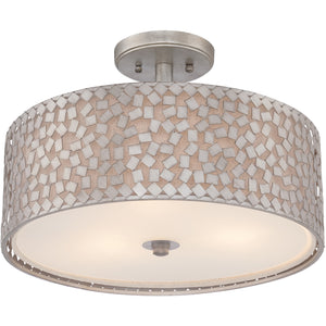 Confetti Semi Flush Mount Old Silver