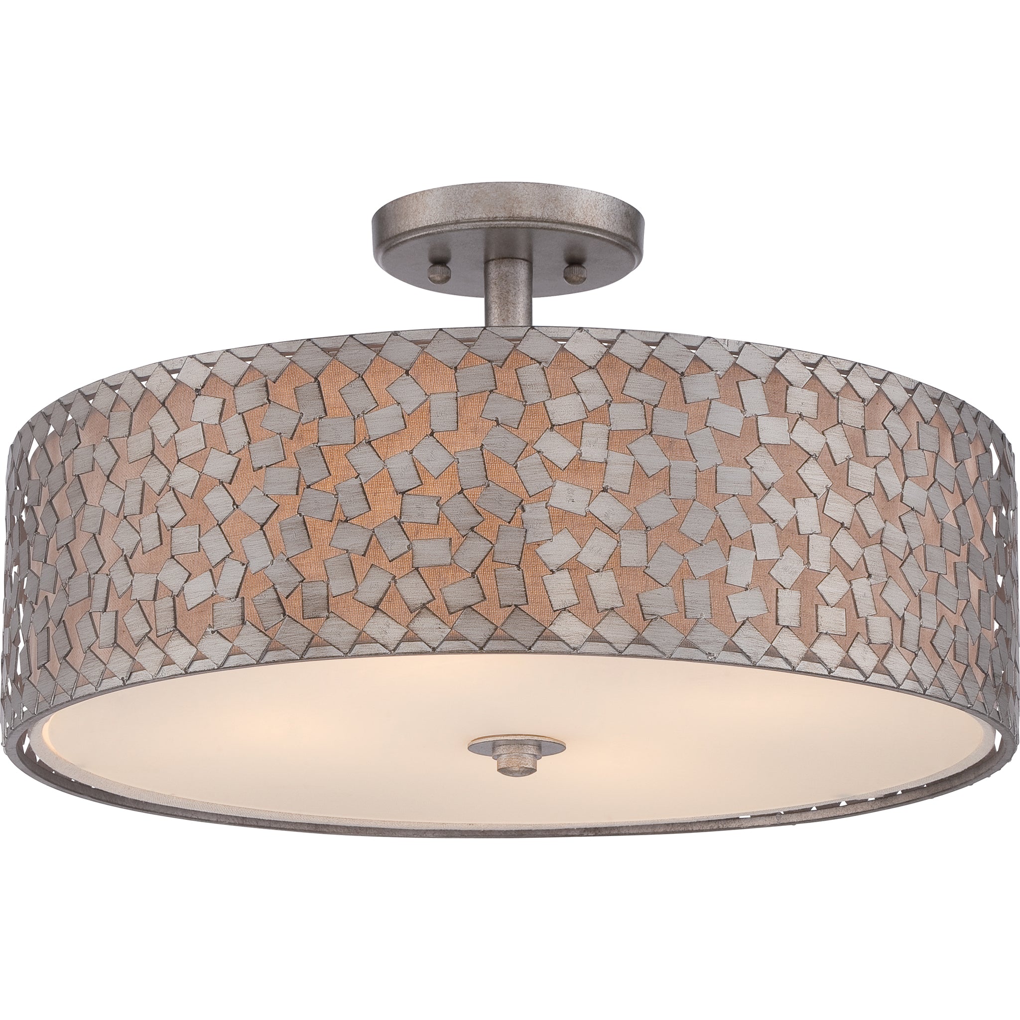 Confetti Semi Flush Mount Old Silver