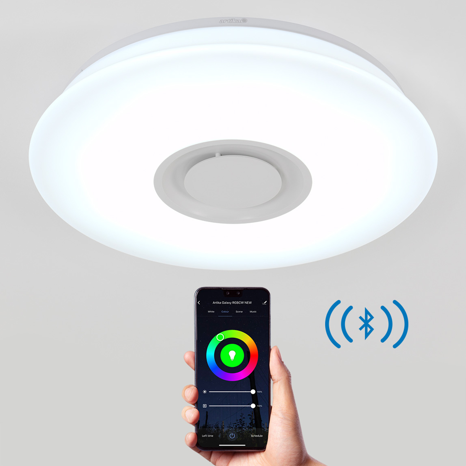 Galaxy LED Flush Mount with Bluetooth Speaker