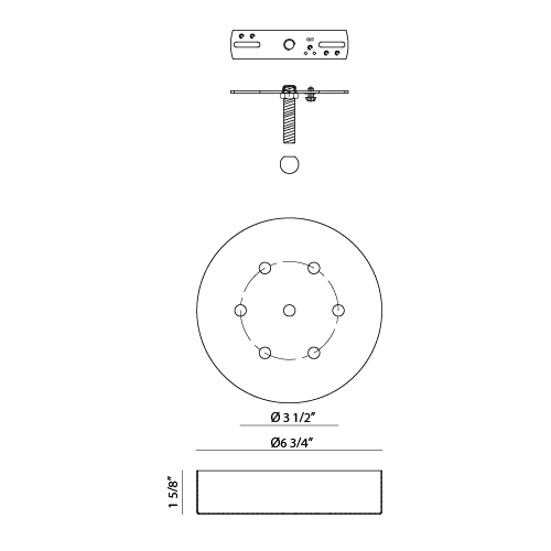 6-Light Line Voltage Canopy