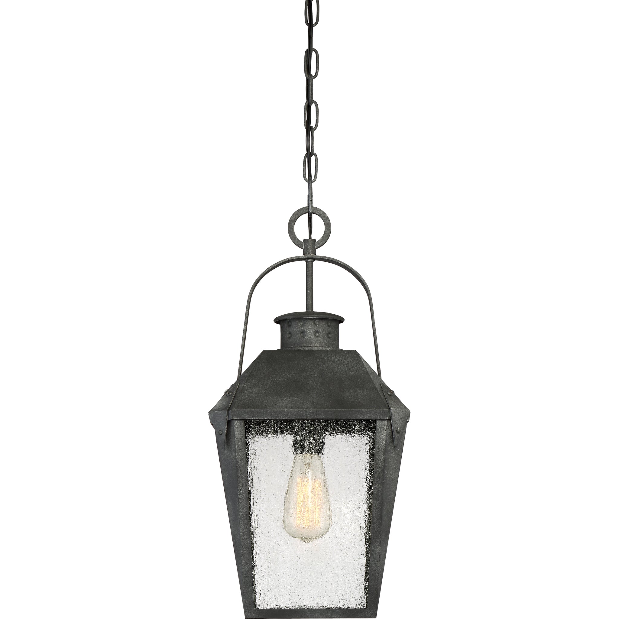 Carriage Outdoor Pendant Mottled Black