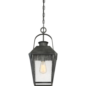 Carriage Outdoor Pendant Mottled Black