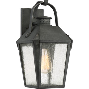 Carriage Outdoor Wall Light Mottled Black
